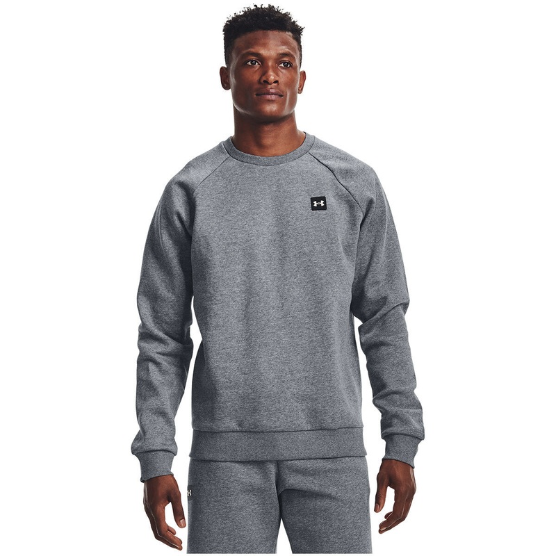 Men’s Rival Crew Sweatshirt PITCH GREY LIGHT HEATHER/ONYX WHITE S